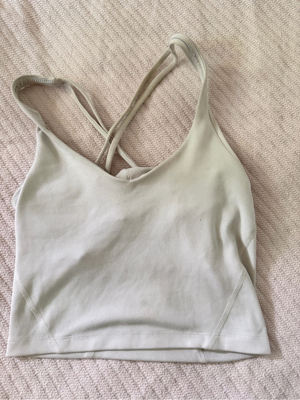 Gilly Hicks Strappy Crop Cami — Light Sage